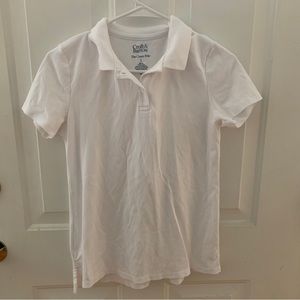 Croft barrow white polo classic uniform small Euc offers